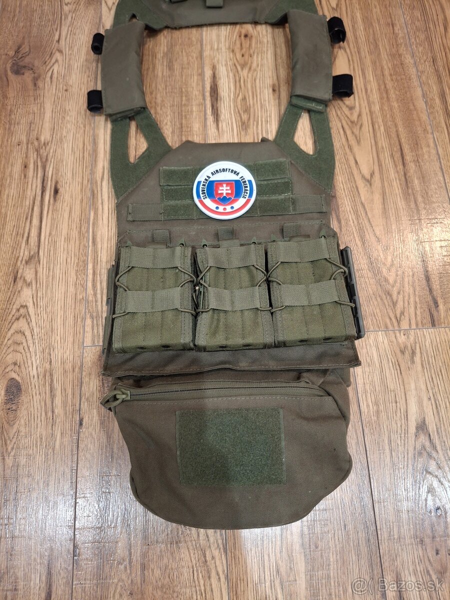 Vesta / Nosič plátov 8Fields zelená, plne vybavená - 2