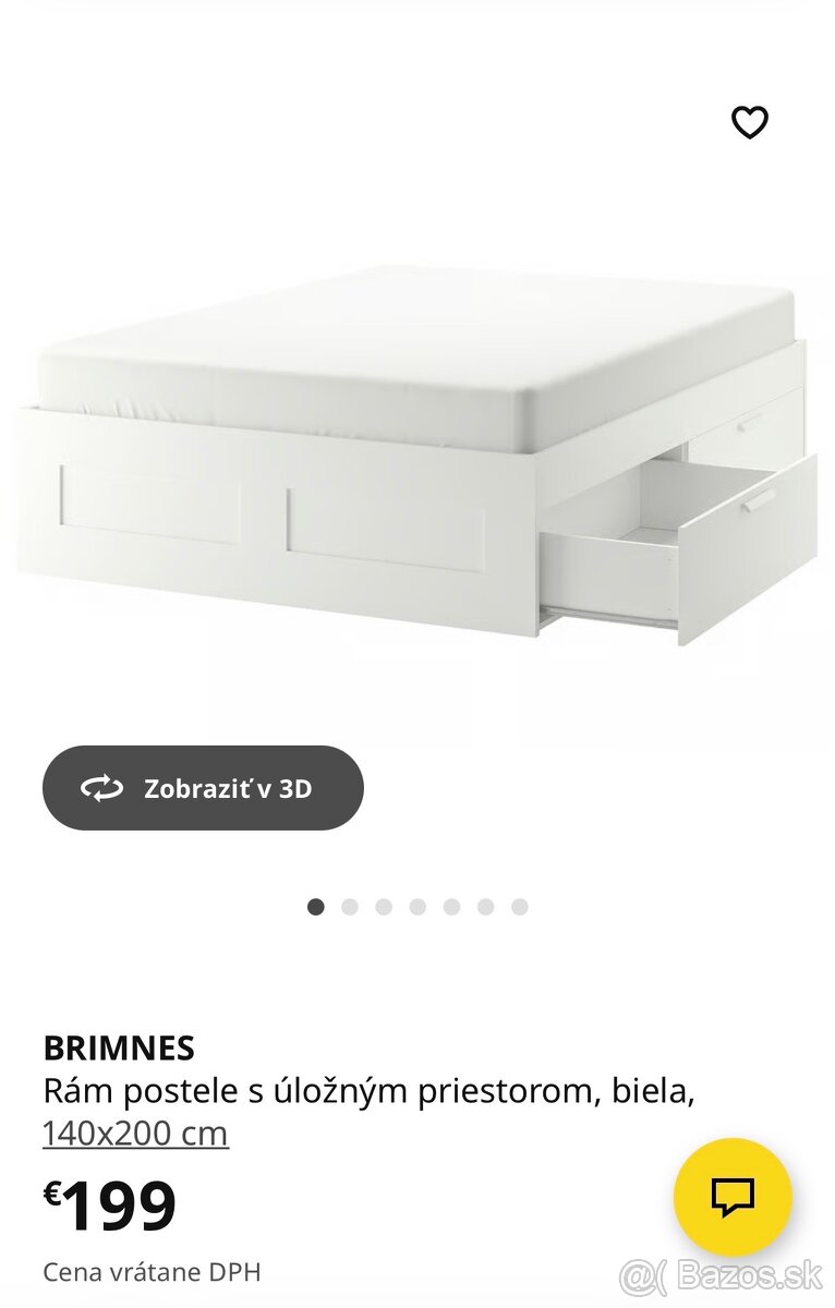 Postel 140x200 IKEA - 2