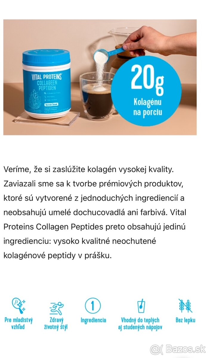 Vianočná ponuka Vital Proteins Peptides Kolagén za polovicu - 2