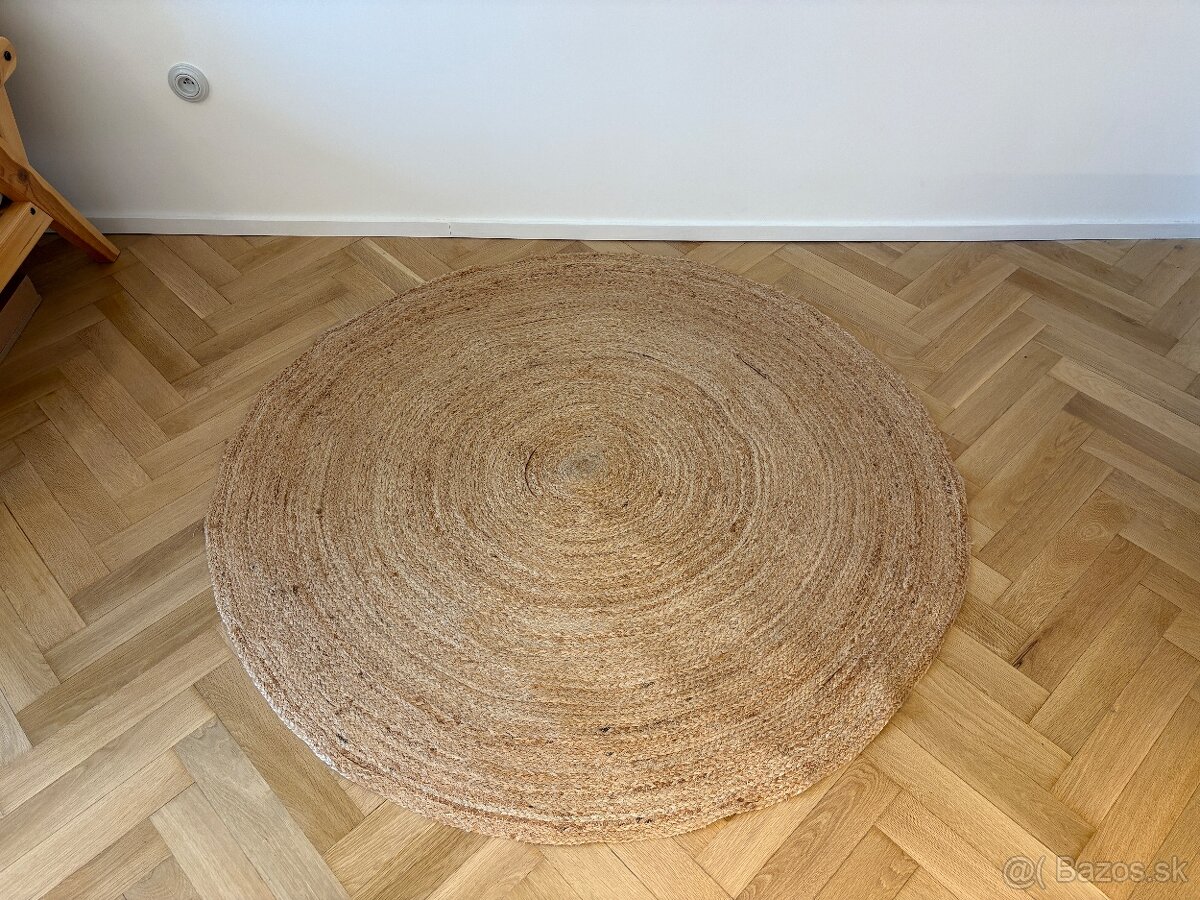 Kruhový jutovy koberec 150cm - 2