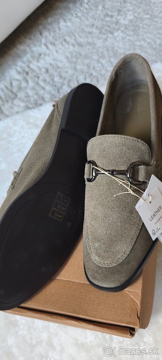 Nové dámske kožené mokasíny - 2