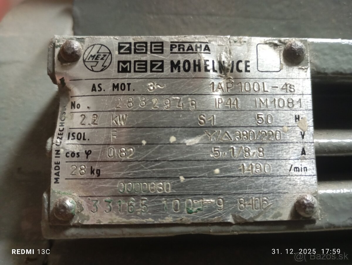 Elektromotor 2,2kw 1480ot/min - 2