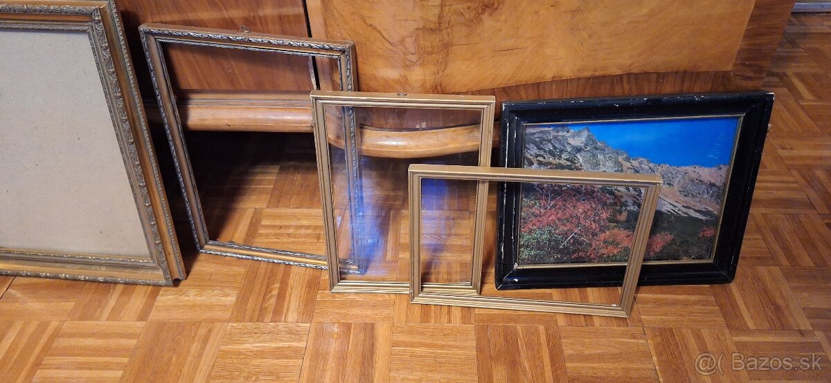 6ks starožitné rámy spolu - 2