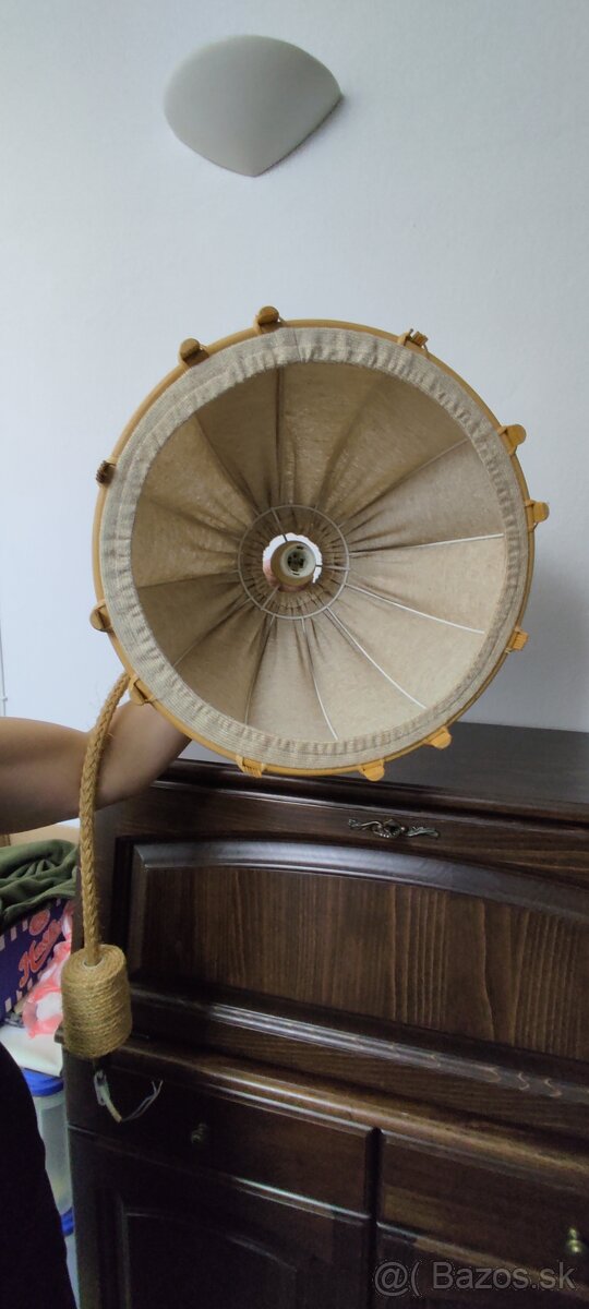 Stropné svietidlo, luster, ratan - 2