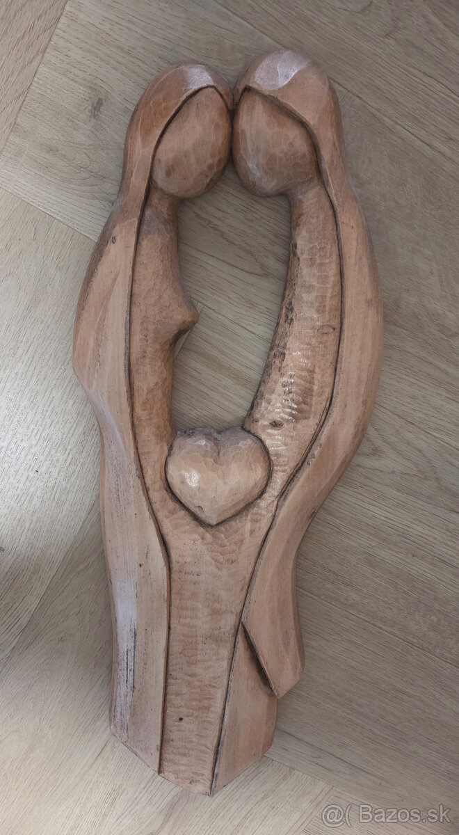 Drevená soška Láska 53cm - 2