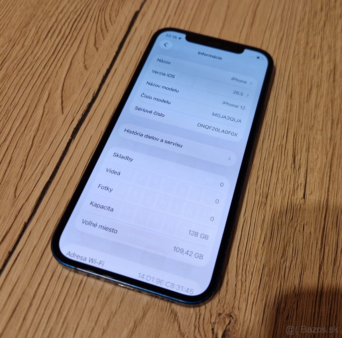 iPhone 12 128GB bez face ID modry - 2