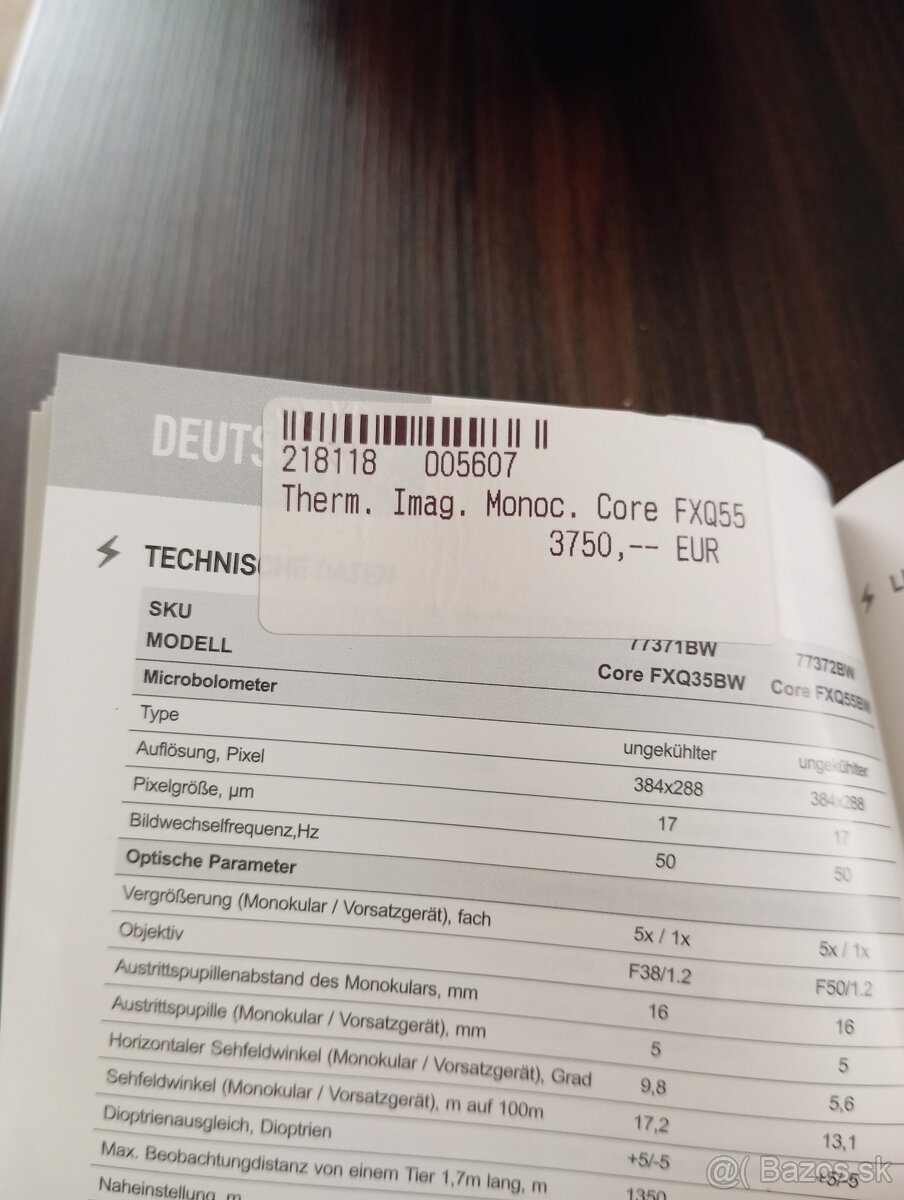 Pulsar Core FXQ55BW - 2