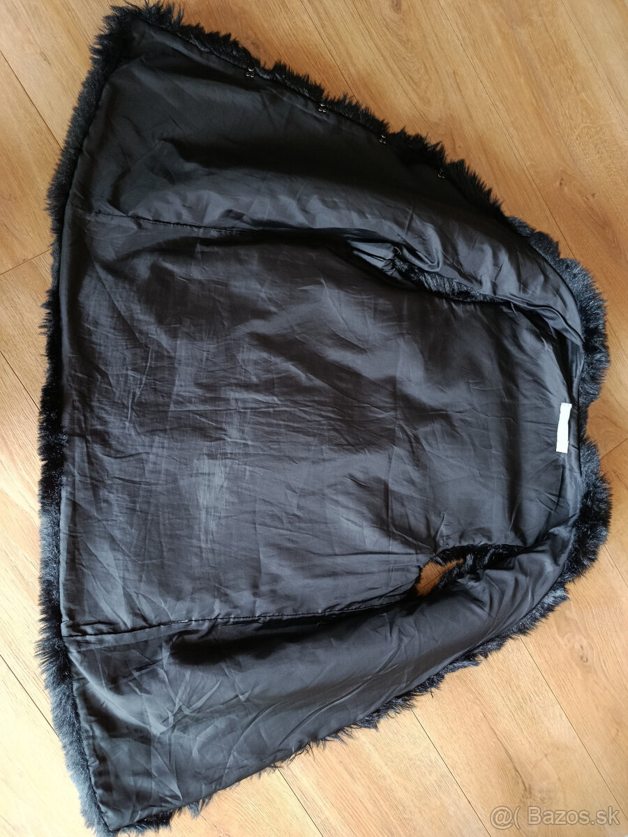 Kožušinová vesta čierna, UNI - 2