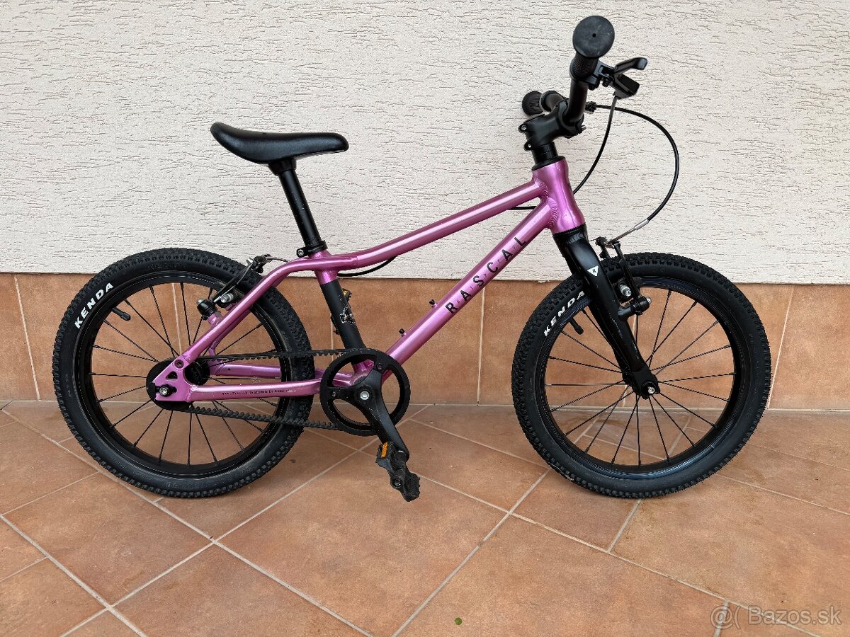 Detský bicykel Rascal 16” ružový - 2