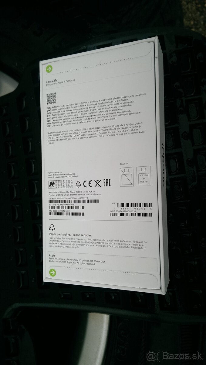 iPhone 17e 256GB - NOVY - NEROZBALENY - - 2
