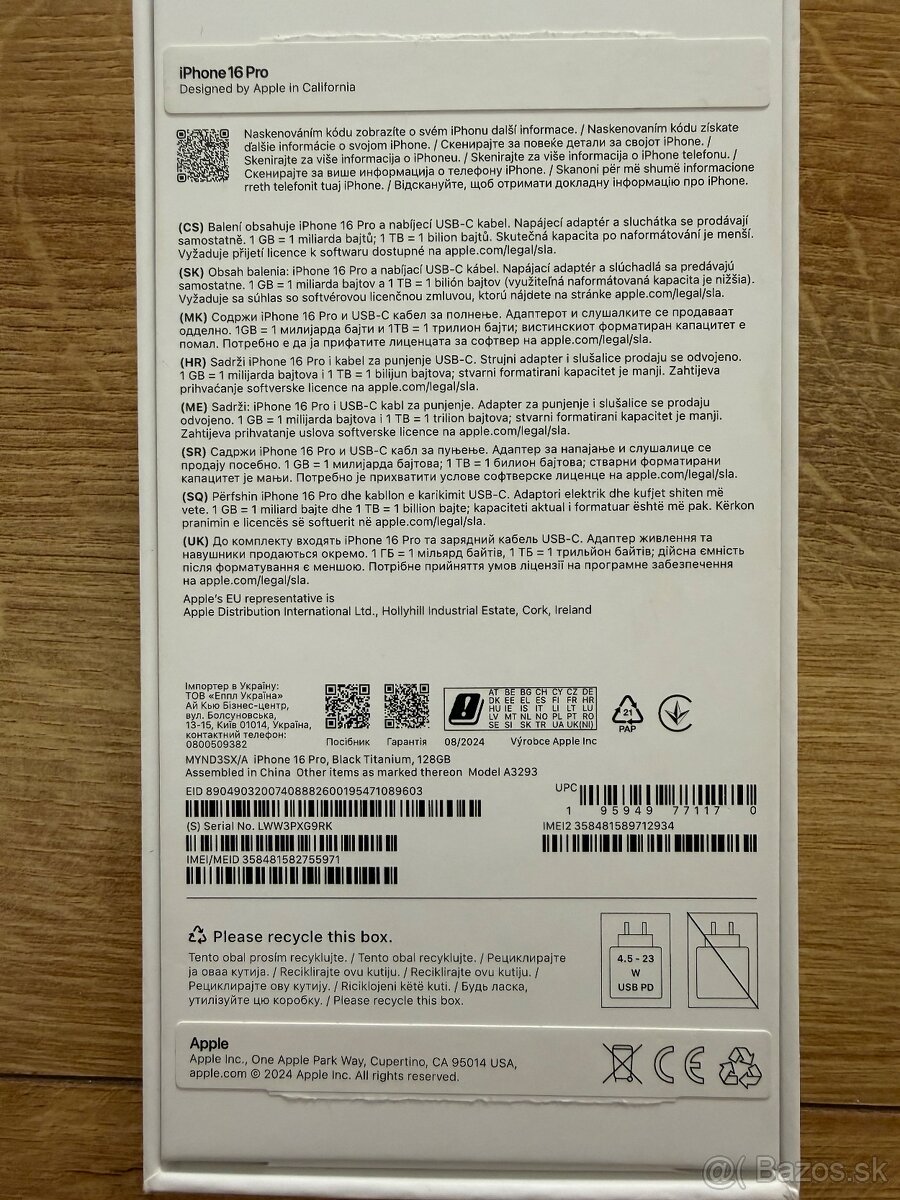 Predám Iphone 16 pro 128gb - 2