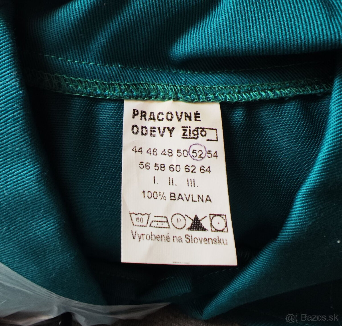 Nový pracovný odev ZIGO, nohavice a bunda veľkosť 52 - 2