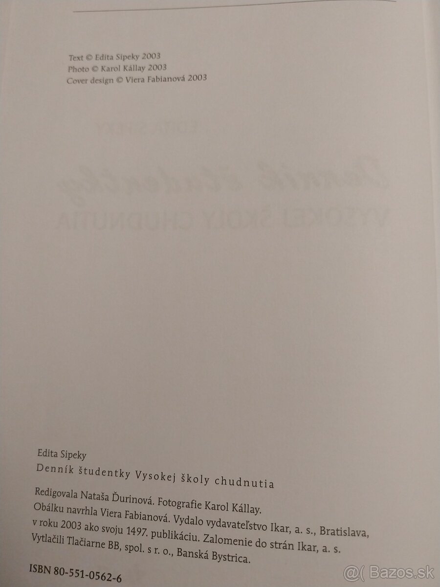 Denník študentky Vysokej školy chudnutia - 2