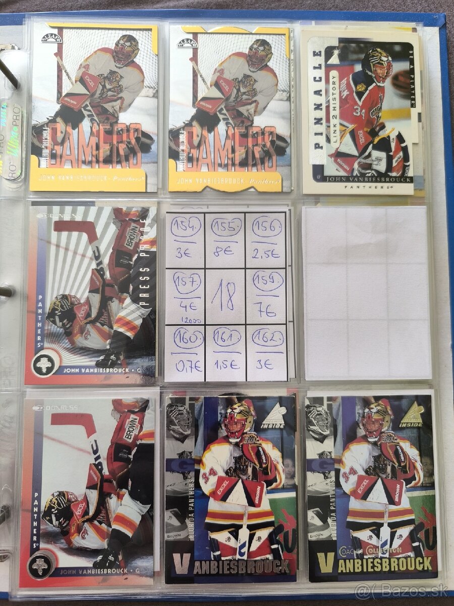 Hokejové kartičky - John Vanbiesbrouck 2 - 2