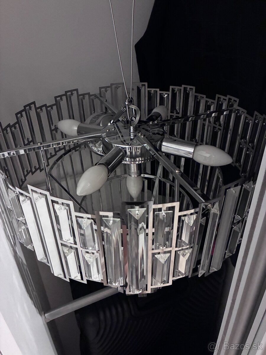 Kryštálový závesný luster 2ks - 2