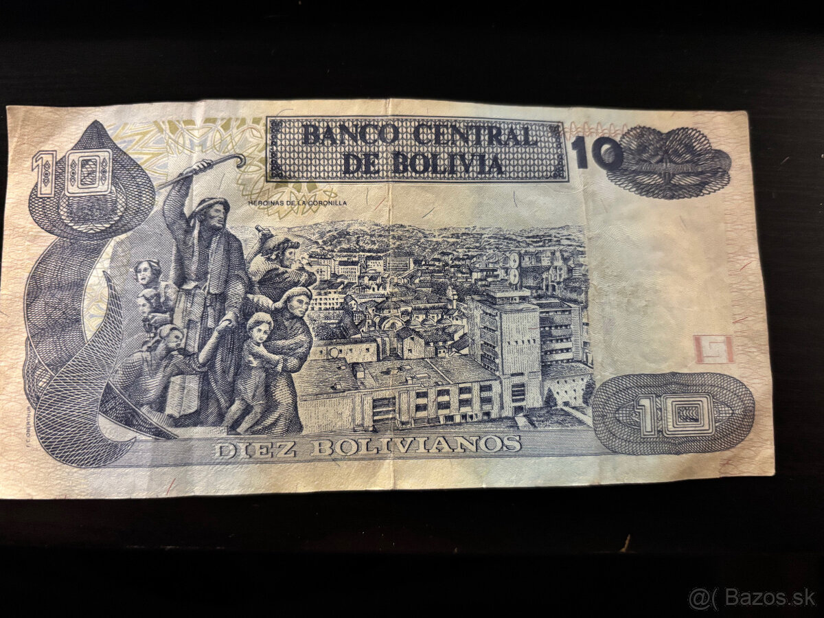 Diez Bolivianos 1986 - 2