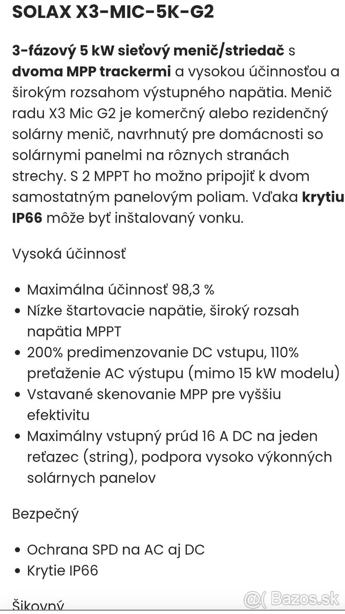 Fotovoltaický systém - 2