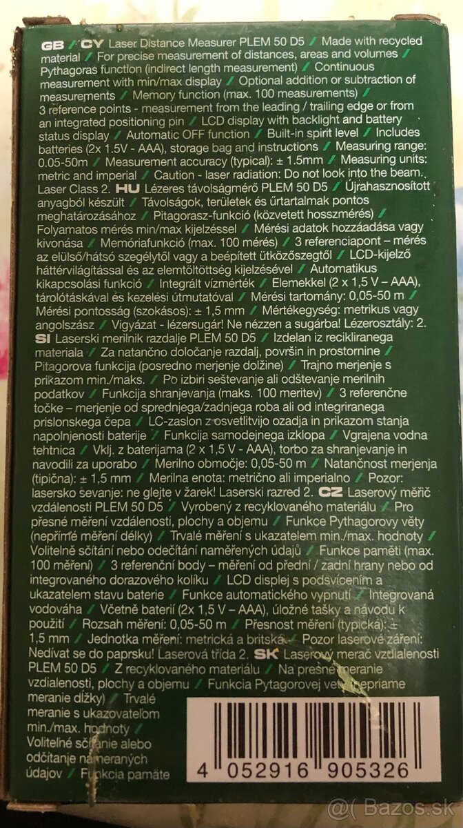 Laserovy merač Vzdialenosti - 2