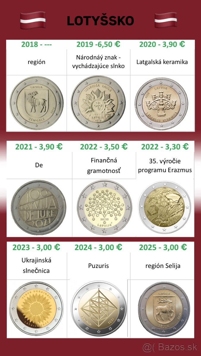 Litva - 2 eurové mince - 2