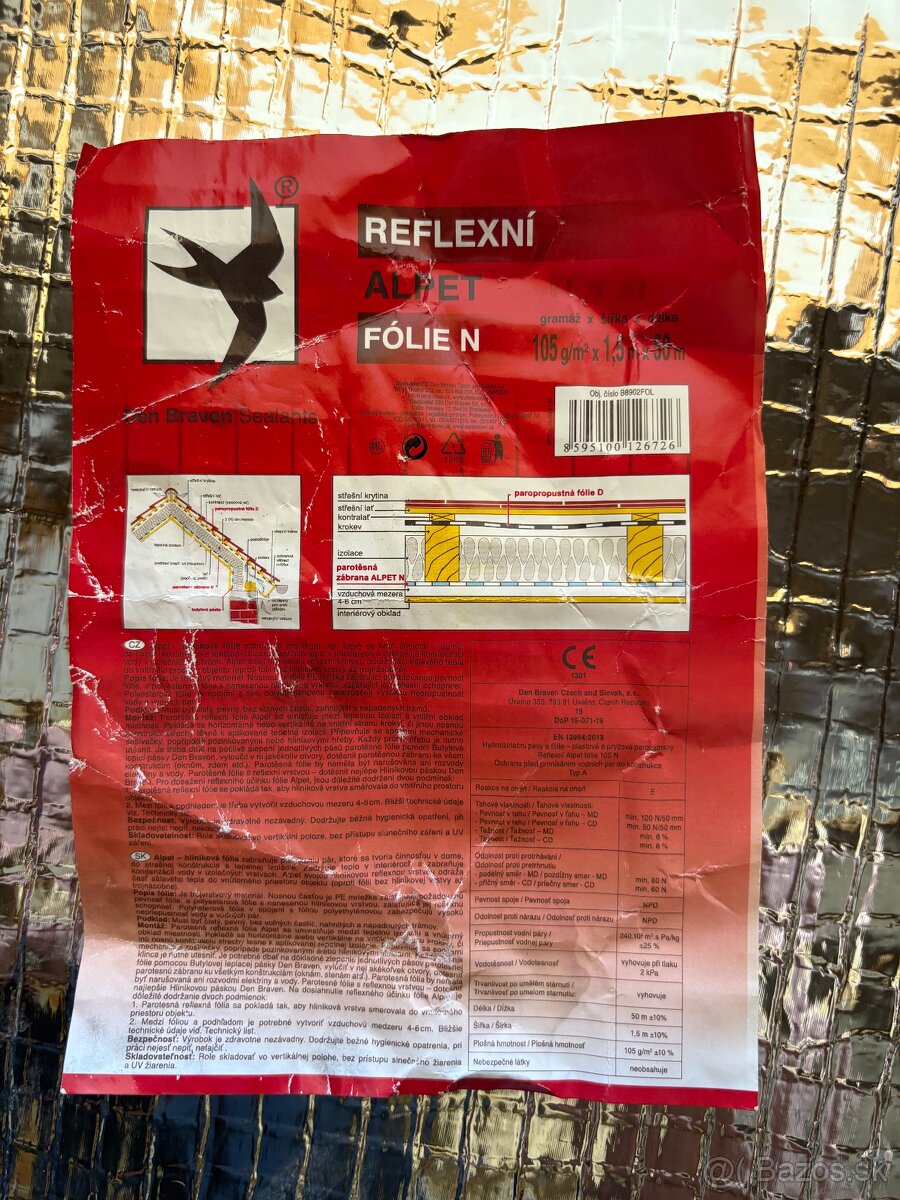 Parozábrana reflexná Den Braven - 2