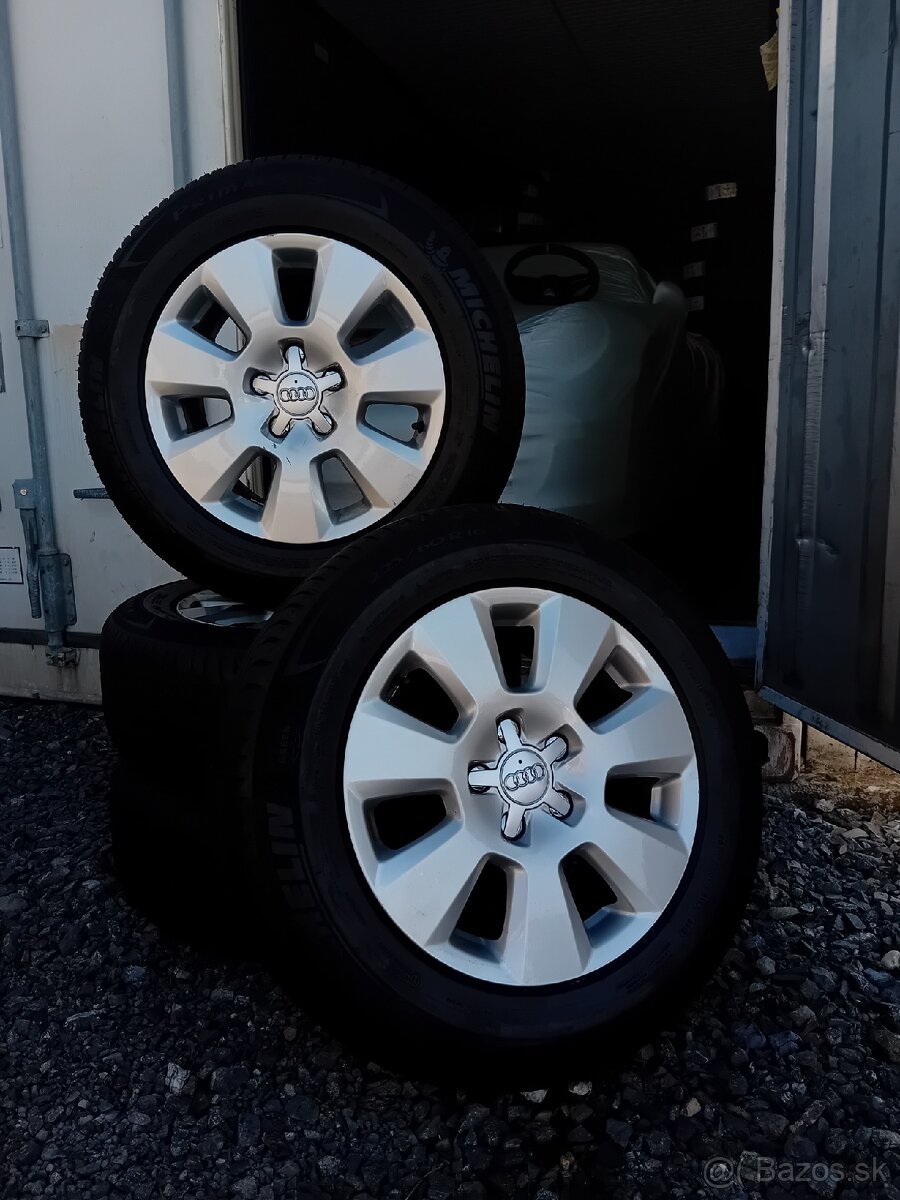 Orig. kolesá 5x112R16 Audi + 225/60R16 Michelin - 2