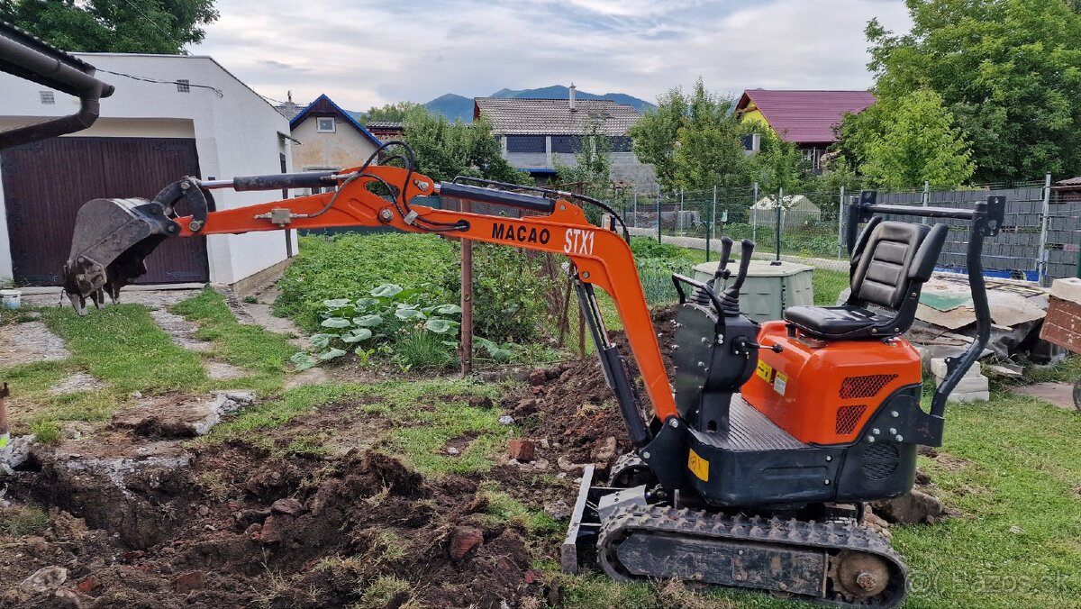 Prenajmem minibager - 850kg - 2