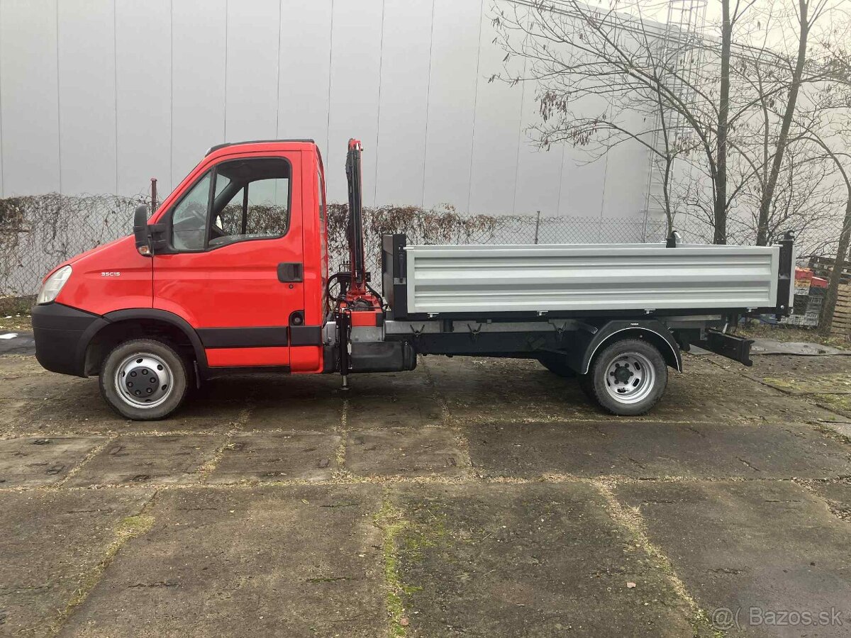 Iveco daily 35C15 3stranný sklapač s hydraulickou rukou 1,7t - 2