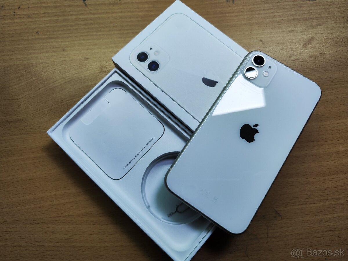Predám iPhone 11 64 GB Biely TOP stav - 2