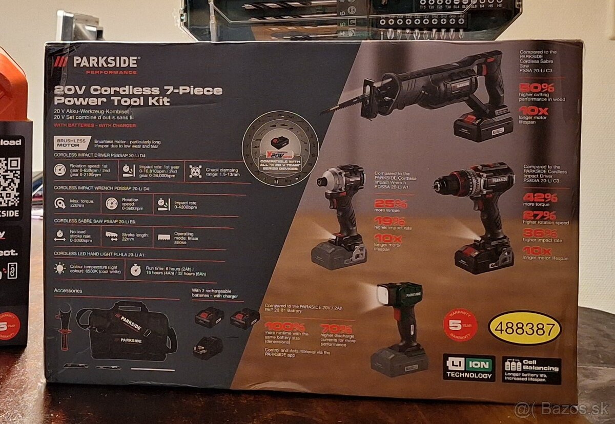 8 - dielna Parkside súprava náradia - 2