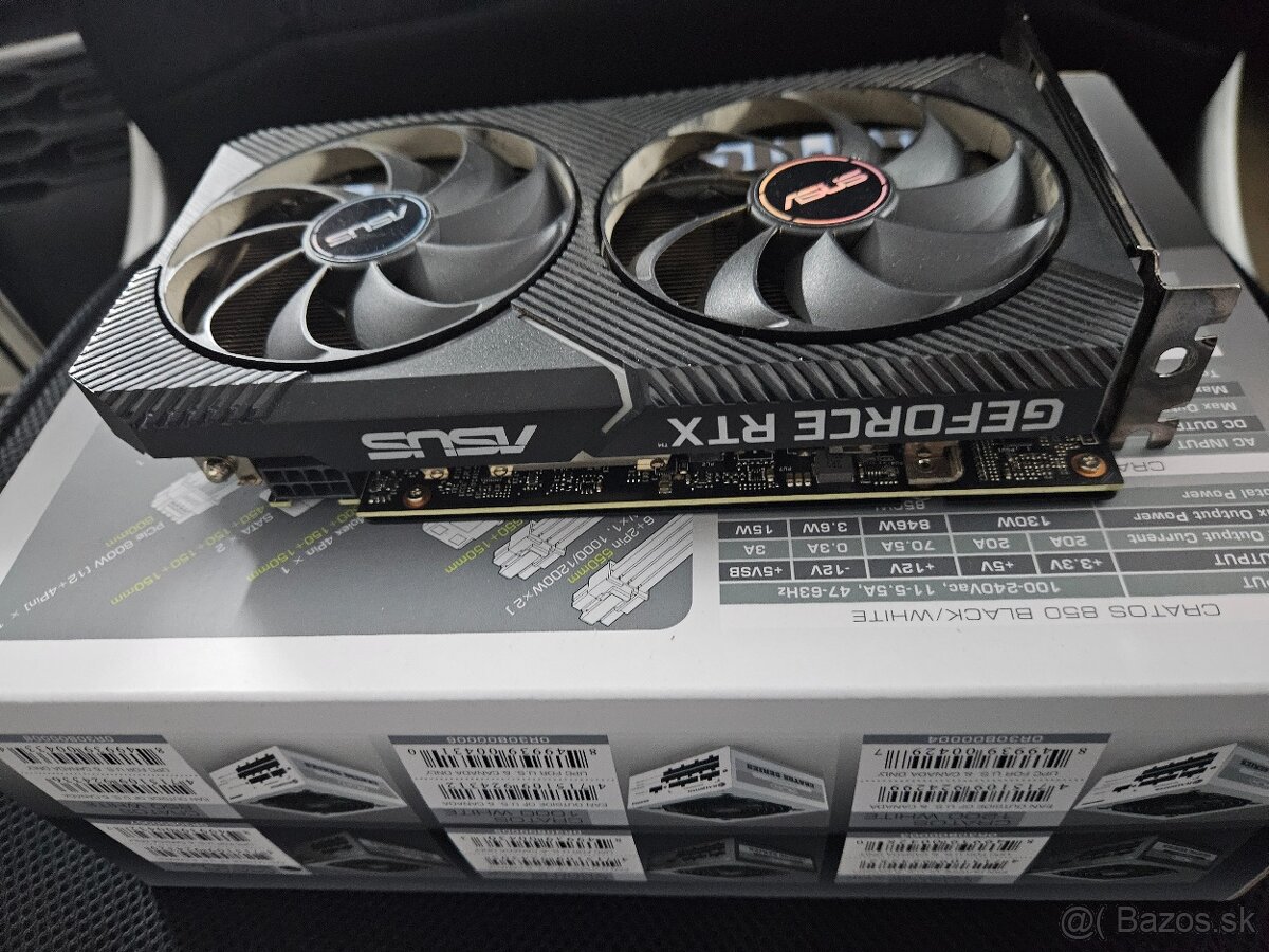 Predám ASUS DUAL GeForce RTX 3060 Ti V2 MINI - 2