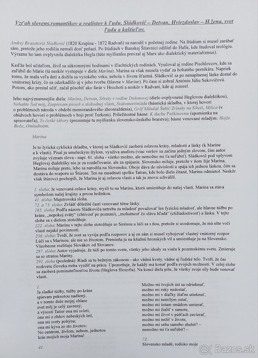 Maturitné otázky SLJ/LIT - 2