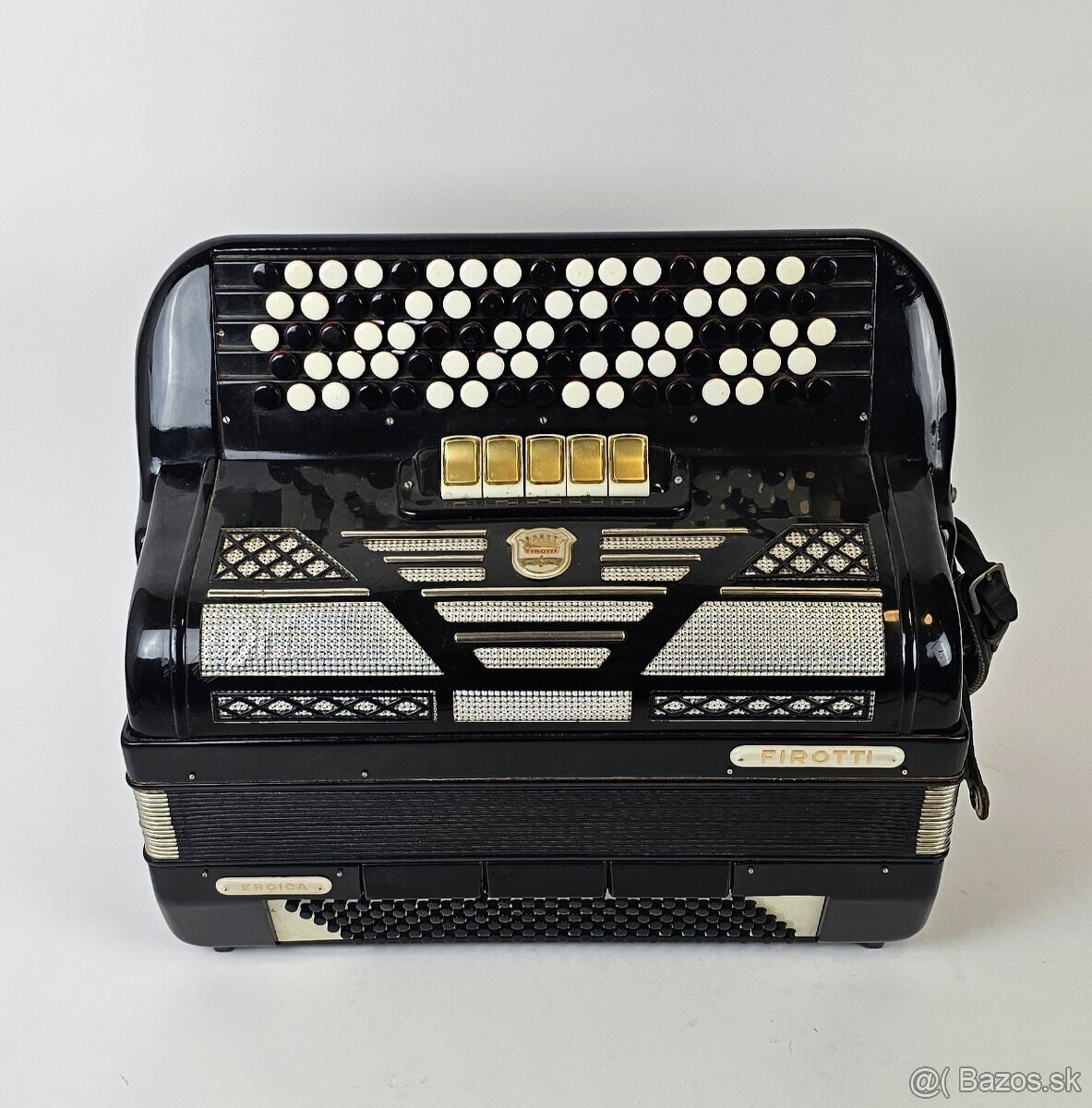 Akordeon harmonika chromatika Firotti, B - system / griff - 2