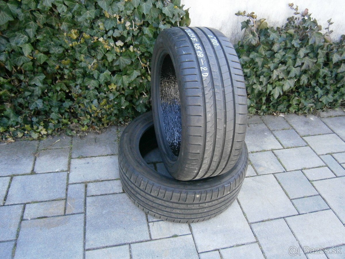 Predám 2x letné pneu Bridgestone 255/45 R19 100VML - 2