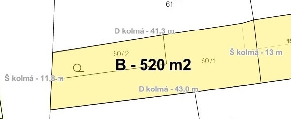 ID 2502B - Stavebný pozemok (57,69 €/m2) - 2