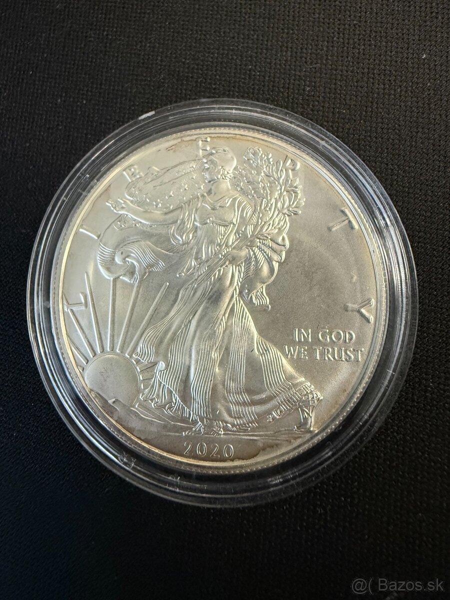 1 oz strieborna minca - American Eagle 2020 - 2