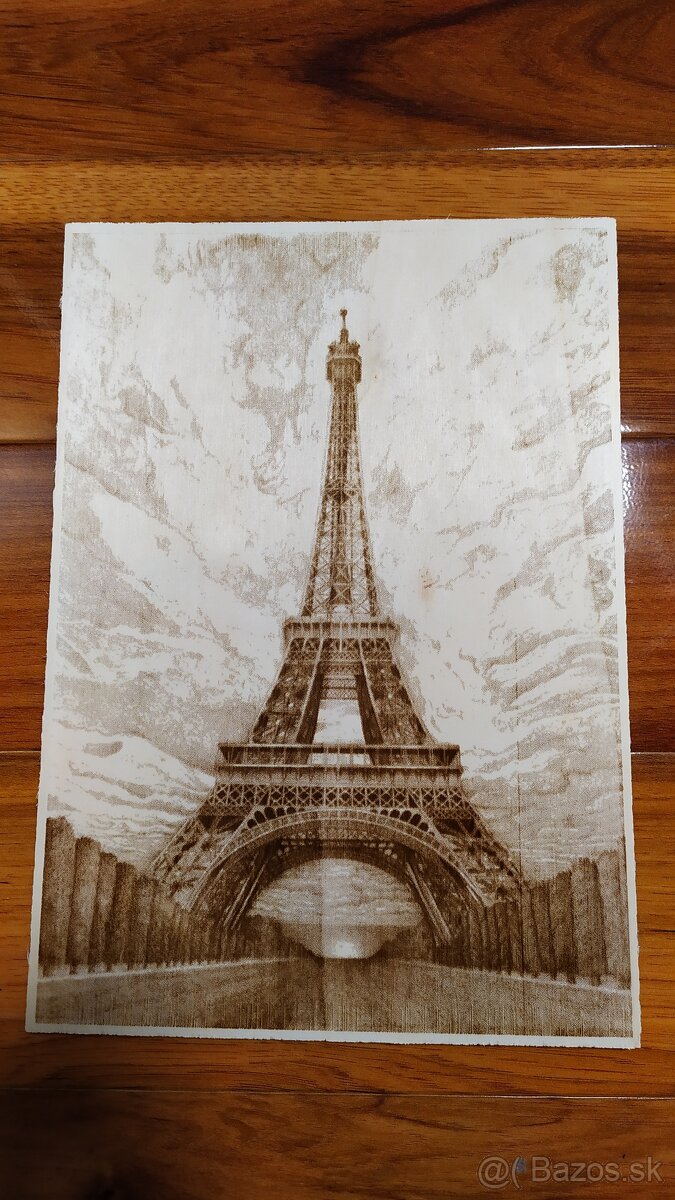 Laserom gravírovaný portrét, preglejka formátu A4 (2) - 2