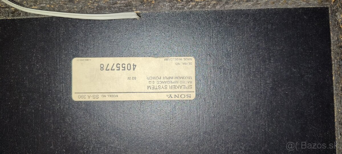 Predám,Sony retro zachovalé reproduktory 2ks. - 2