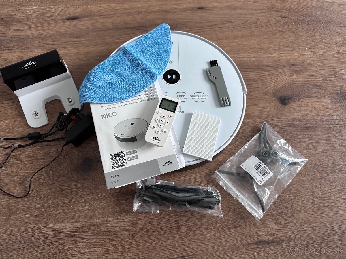 Predám robotický vysávač ETA Nico 2v1 - 2