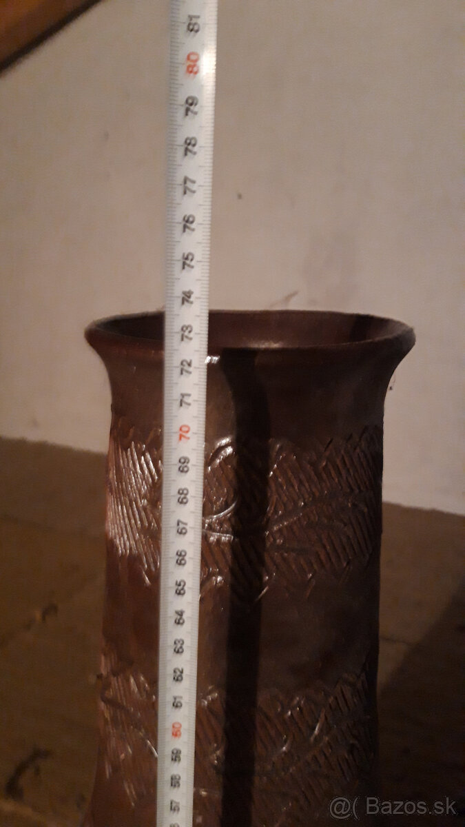 Keramická váza,veľká váza , retro váza - 2