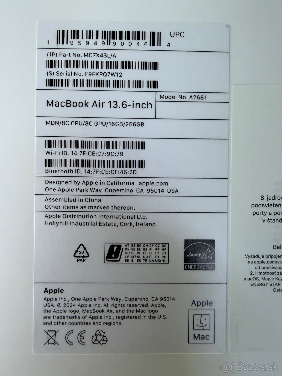 MacBook m2 a2681 - 2