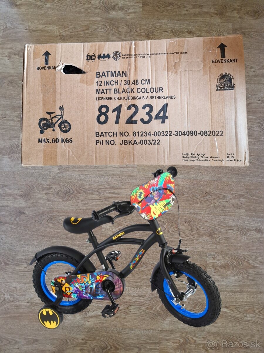 Detský bicykel Batman 12" - 2