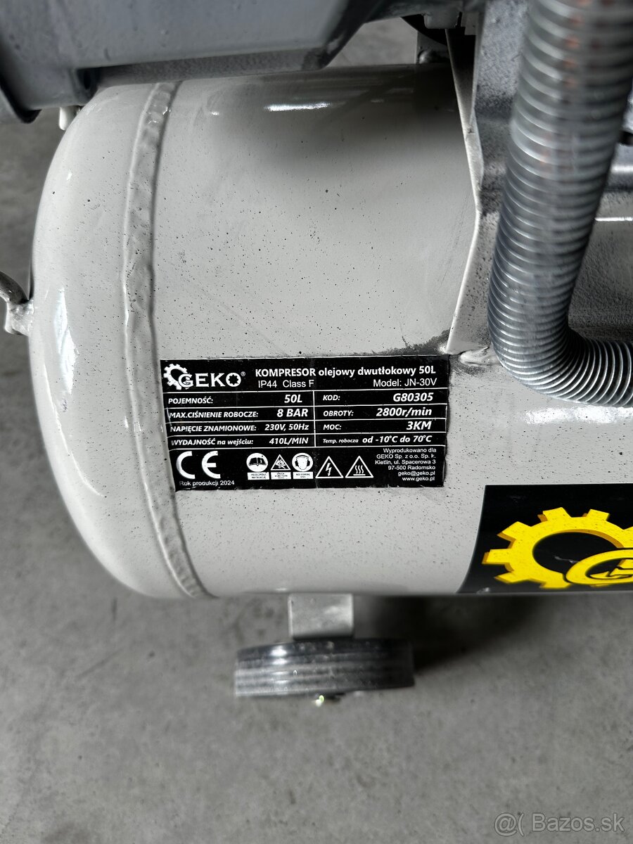 Kompresor Geko 50L 2 valec - 2