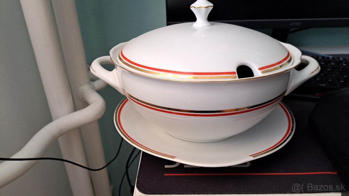 Polievková misa so servírovanie podnosom - 2