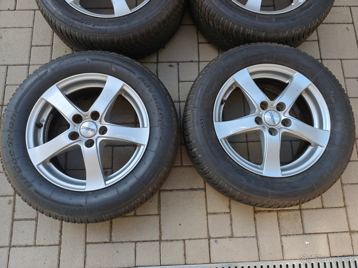 Elektrony 5x108 R16 + celorocne pneumatiky 215/60 R16 - 2