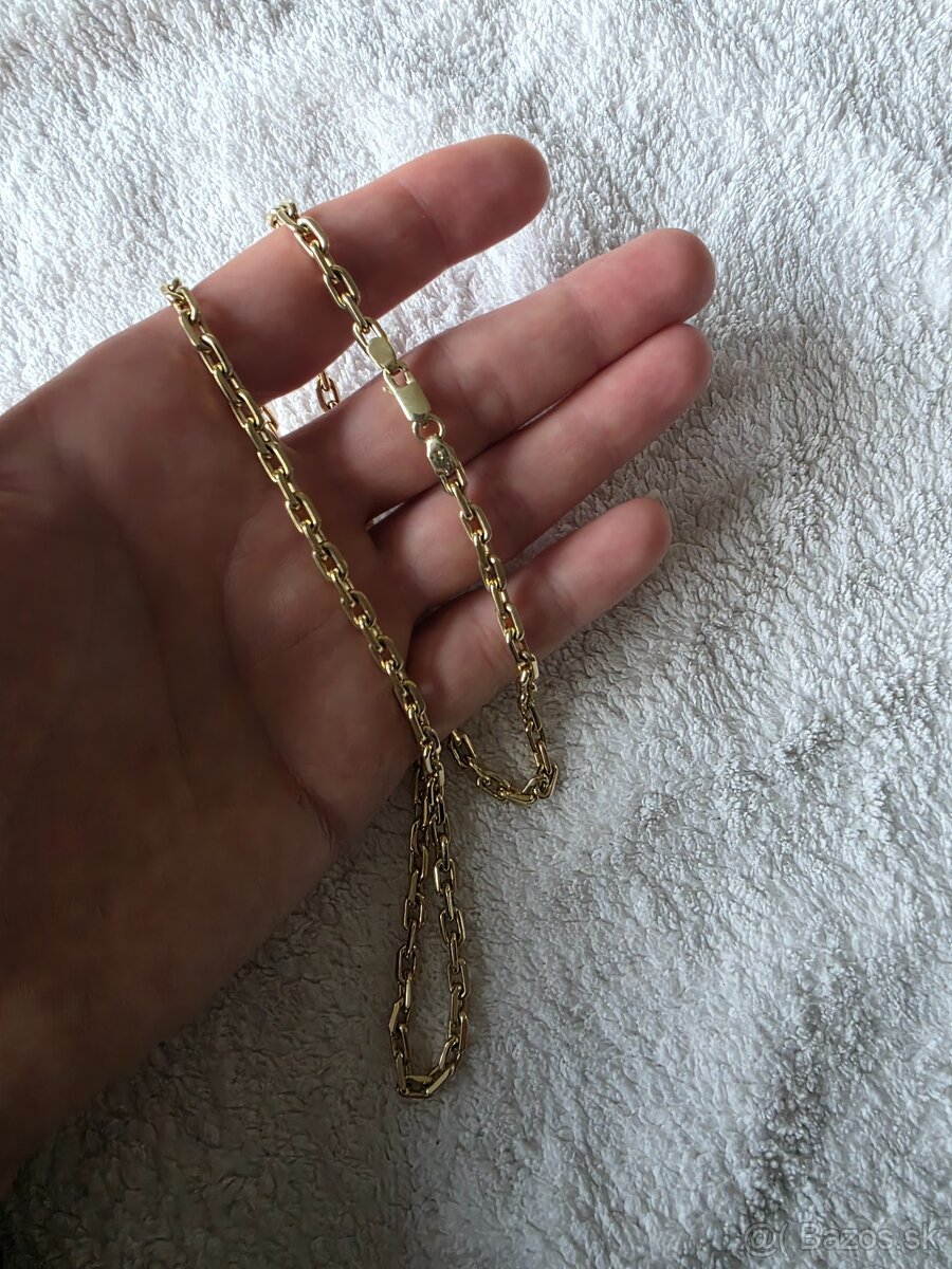 Zlatá retiazka 14 karát, ručne pilovaná 42,18 cena 80eur/g - 2