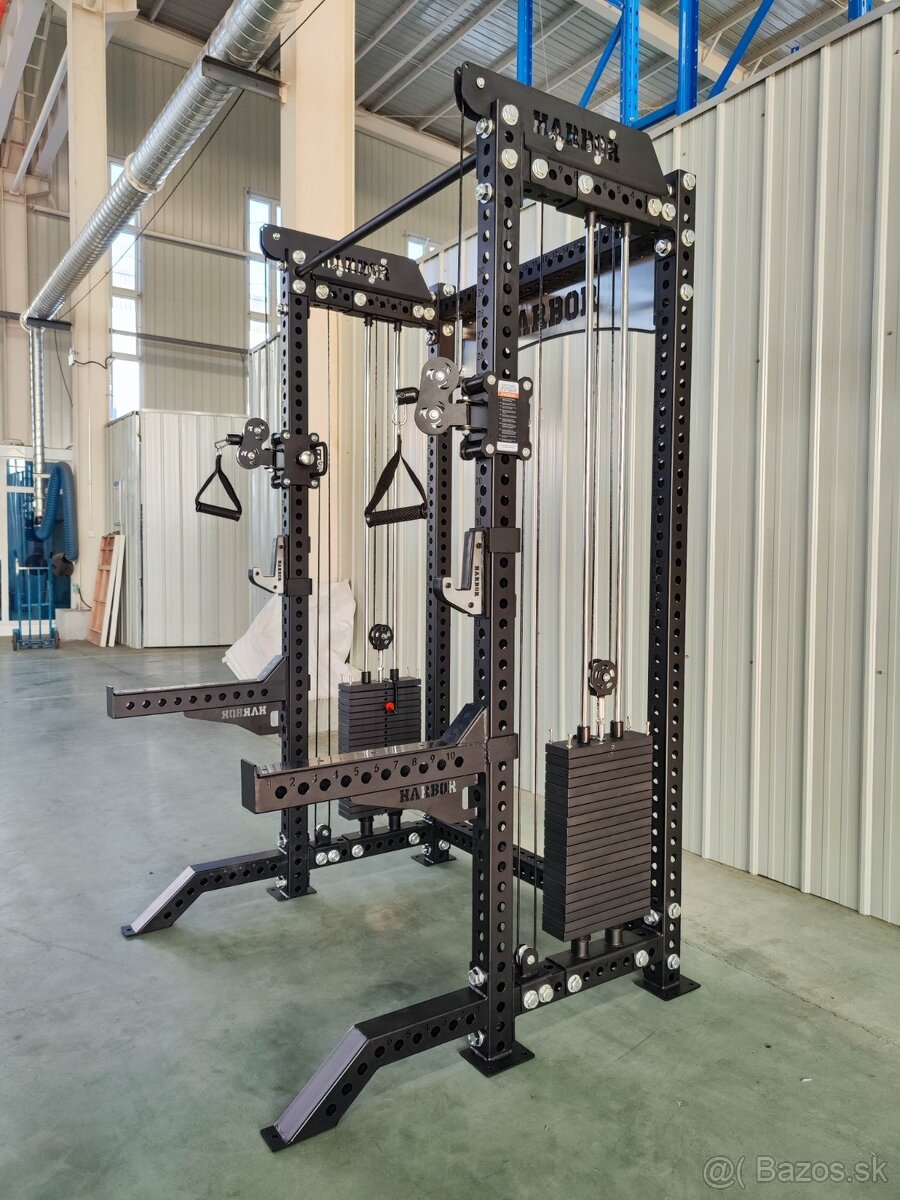 Half rack + protismerné kladky + multipress - 2