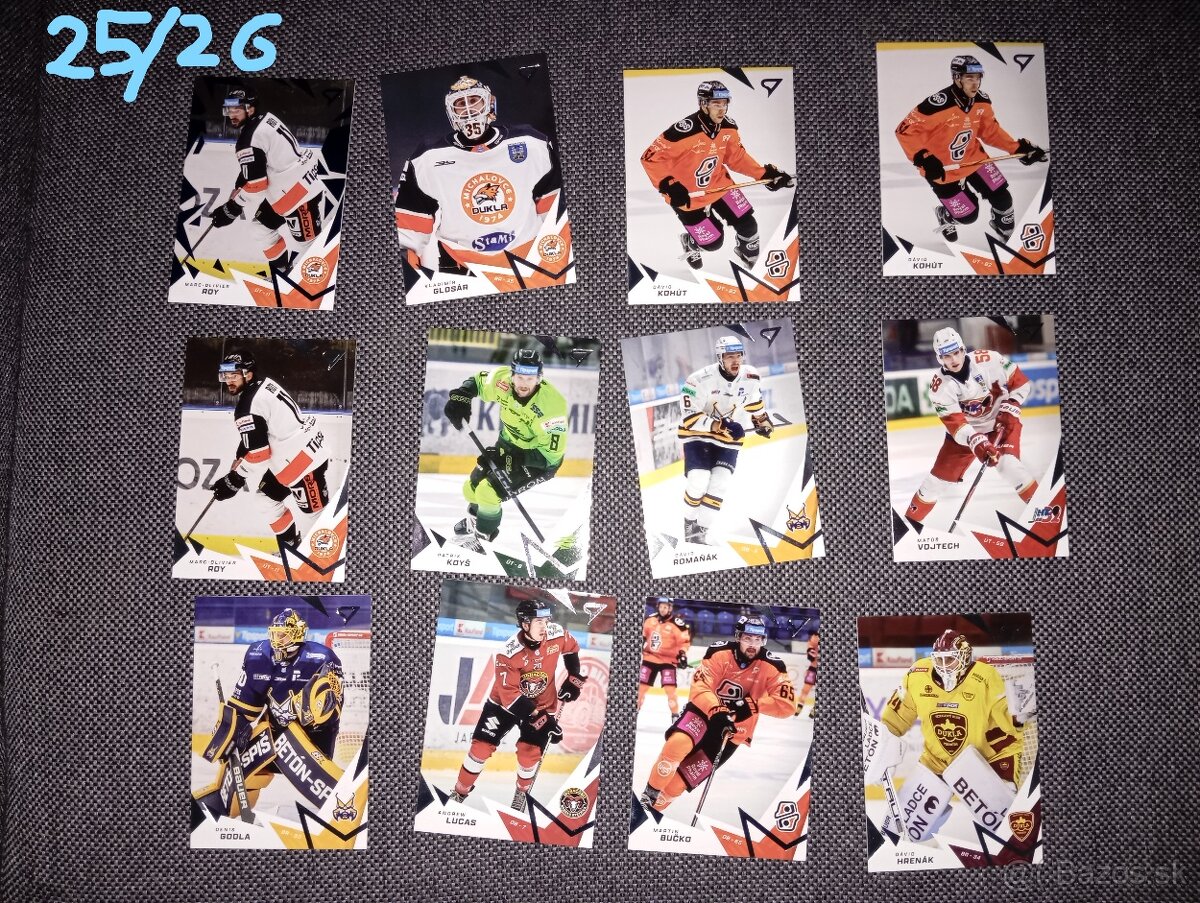 Hokejové kartičky tipsport extraliga - 2