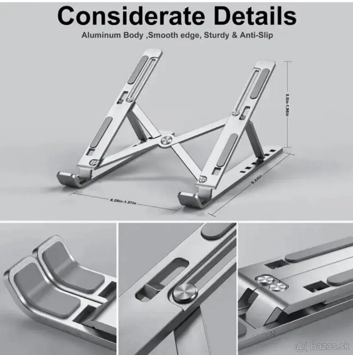 Hlinikovy skladaci stojan pre notebook + puzdro, novy - 2