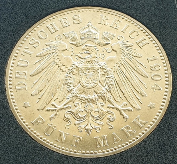 Mince 5 marek 1904 - 2
