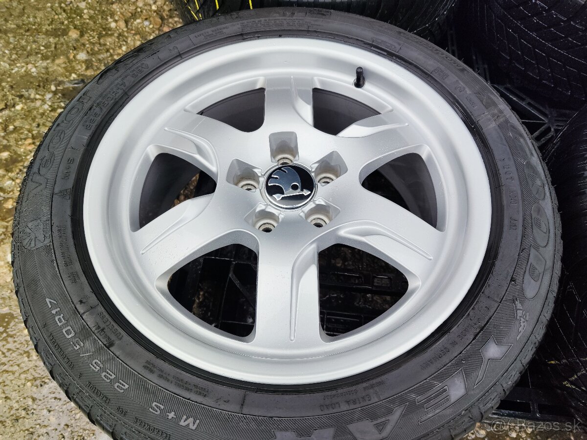 Alu sada =5x112= orig. AUDI= s pneu= 225/50 R17 - 2